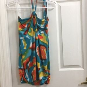 Haltered multicolor blouse